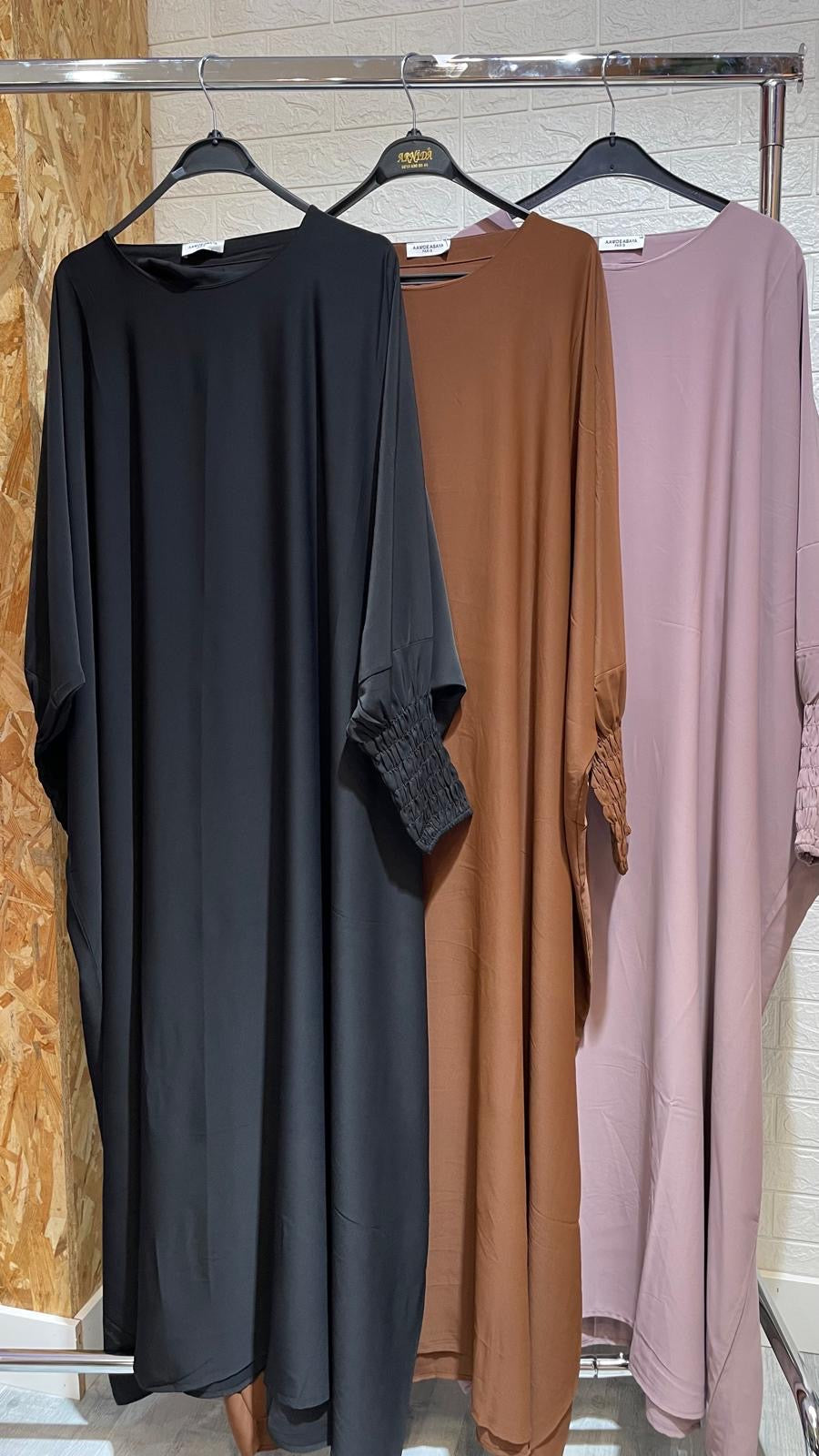 ABAYA MANGA ELÁSTICA